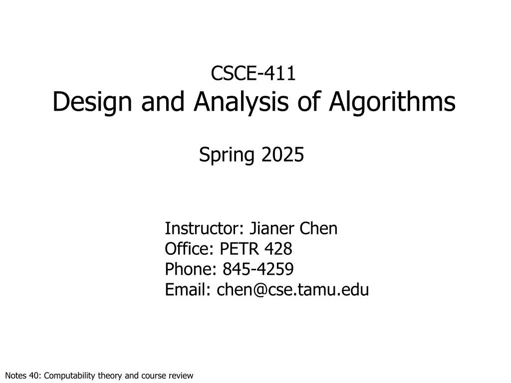 csce 411 n.w