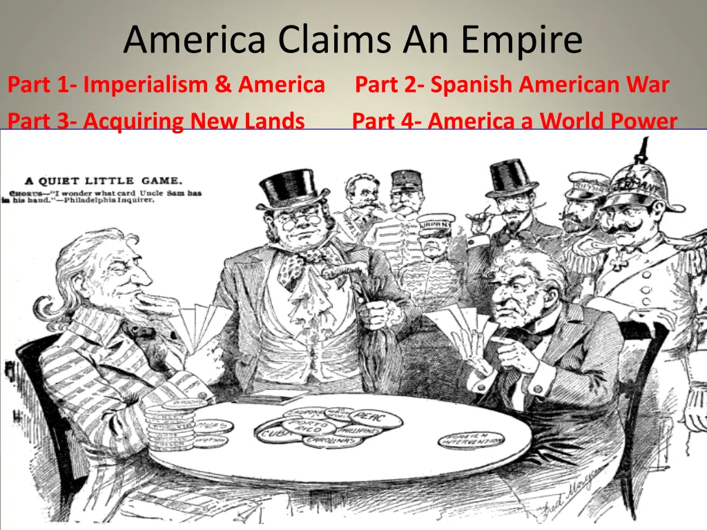 america claims an empire part 1 imperialism n.w
