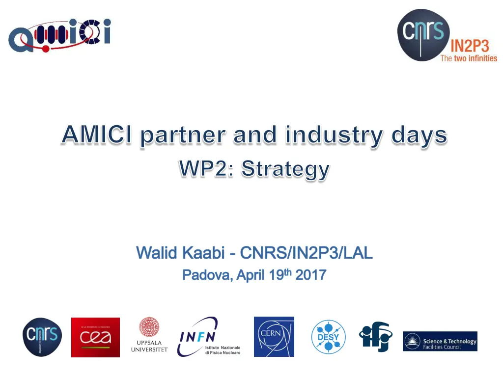 amici partner and industry days wp2 strategy n.w