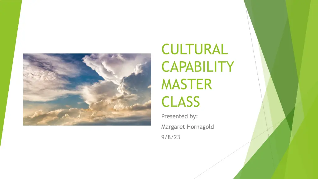 cultural capability master class presented by n.w