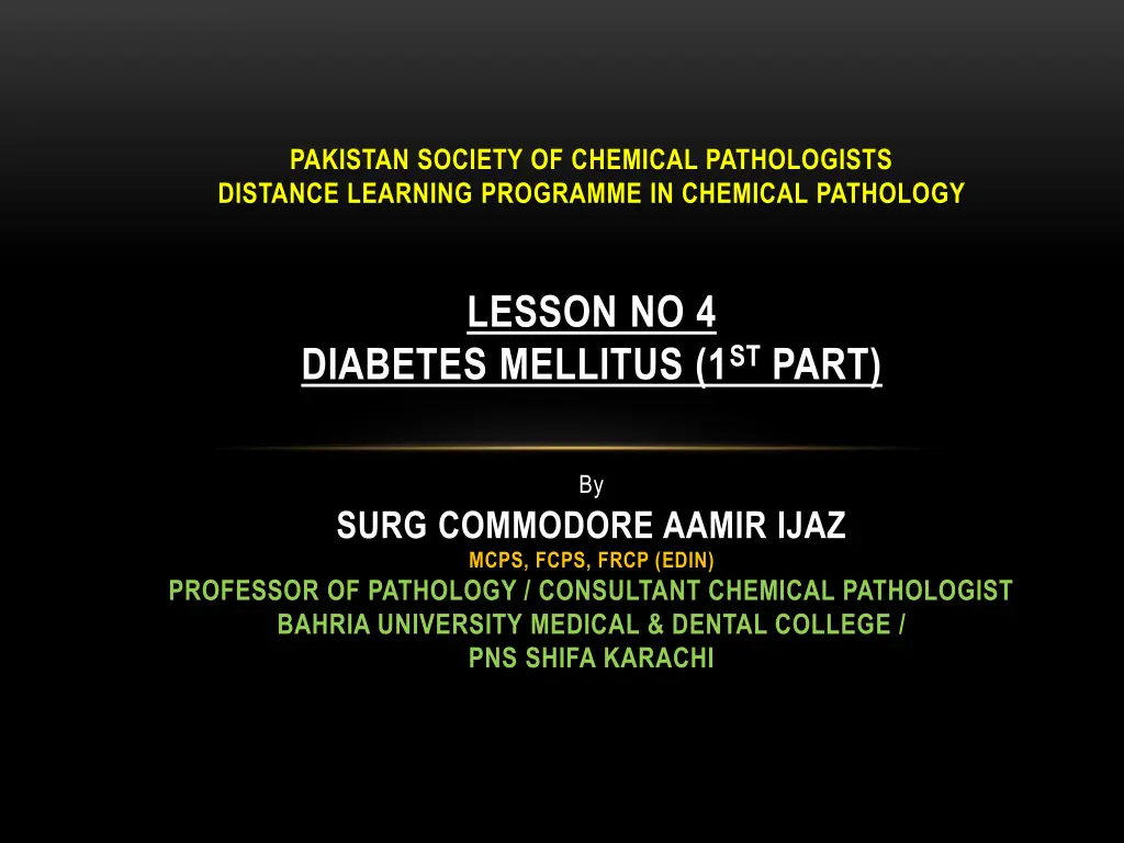pakistan society of chemical pathologists n.w
