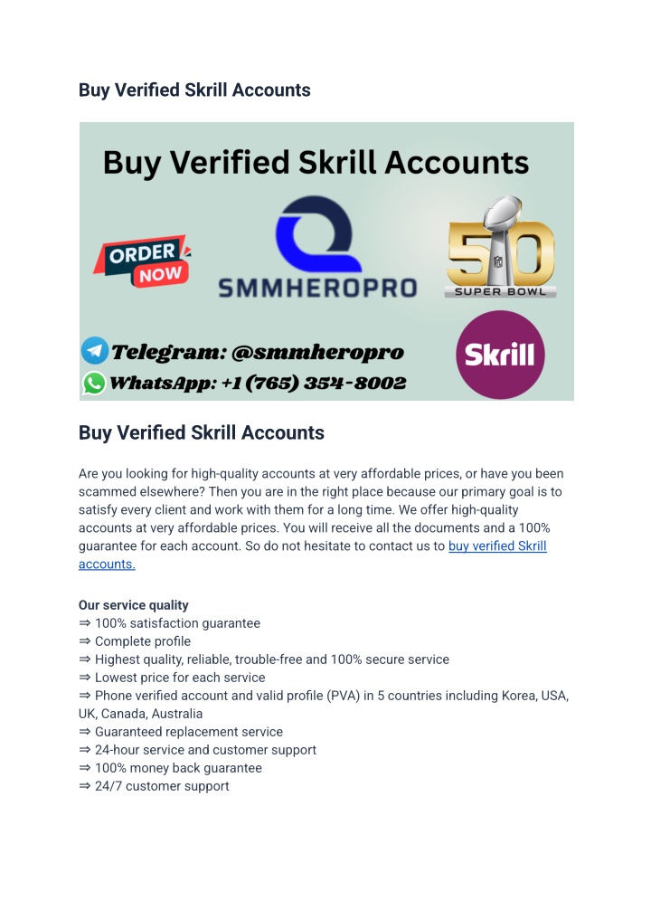 buy verified skrill accounts n.w