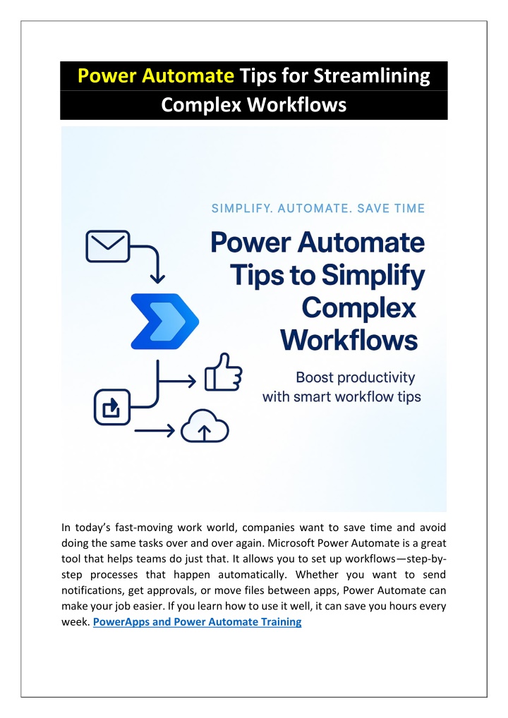 power automate tips for streamlining complex n.w