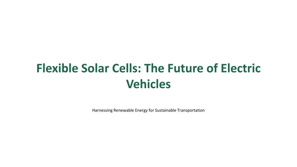 flexible solar cells the future of electric n.w