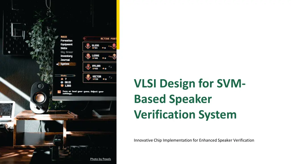 vlsi design for svm based speaker verification n.w