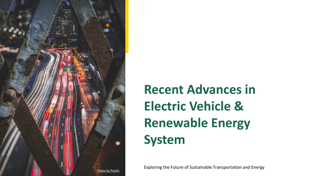 recent advances in electric vehicle renewable n.w