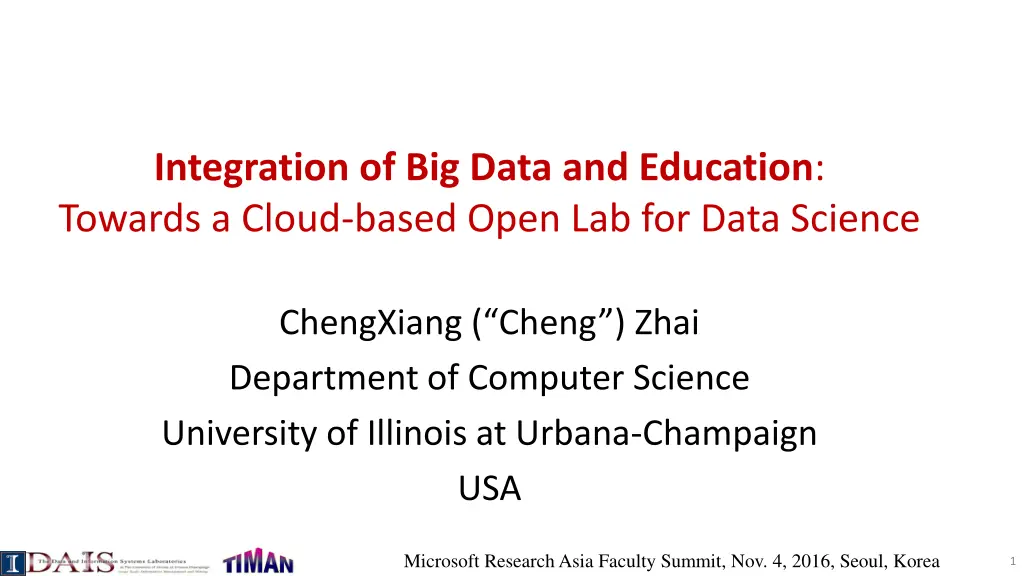 integration of big data and education towards n.w