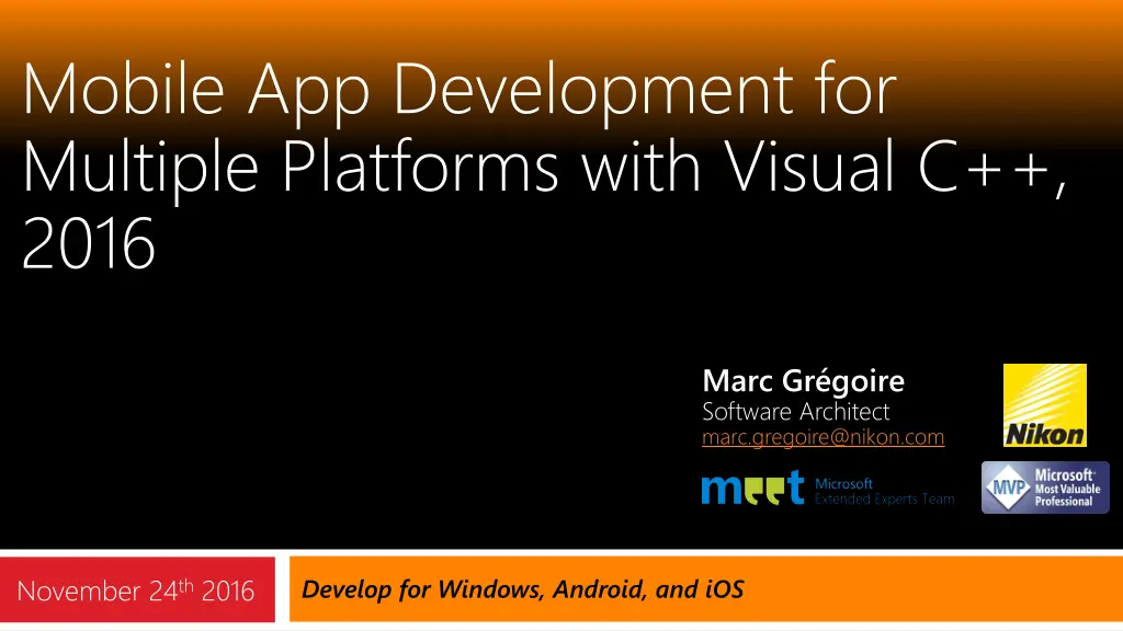 mobile app development for multiple platforms n.w