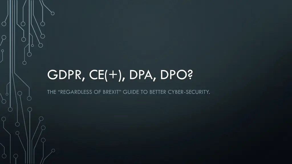 gdpr ce dpa dpo n.w