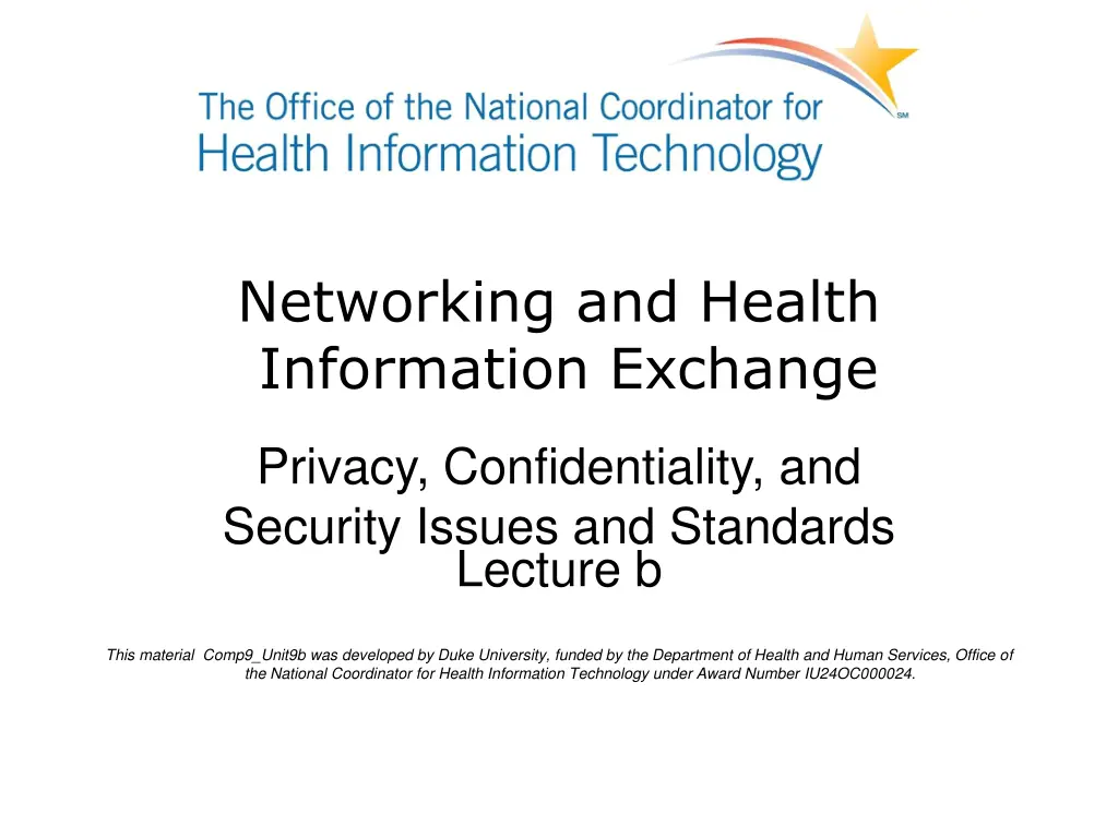 networking and health information exchange n.w