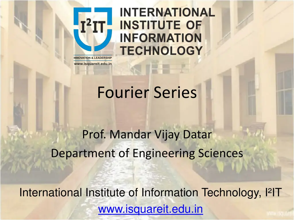 fourier series n.w