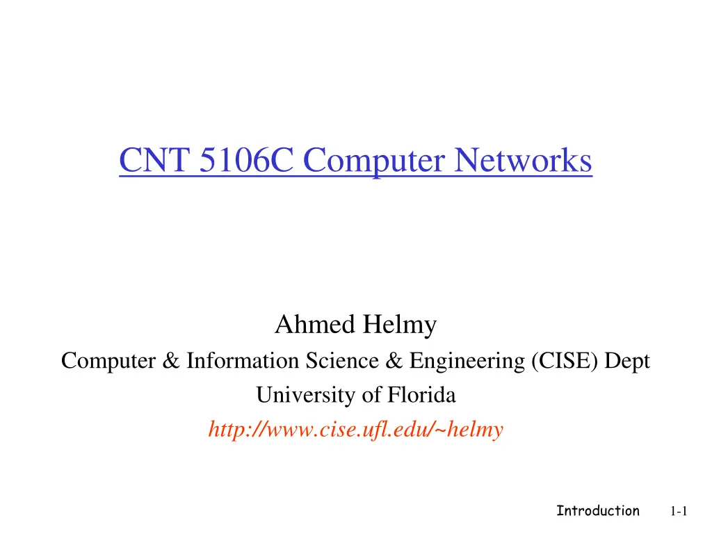 cnt 5106c computer networks n.w