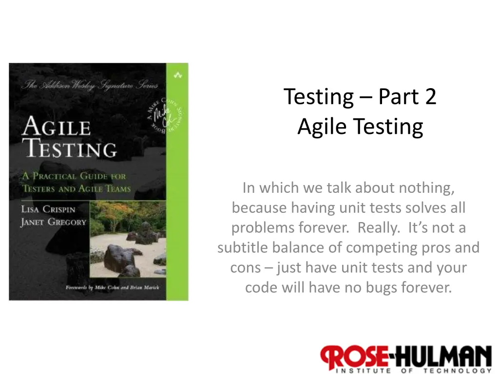 testing part 2 agile testing n.w