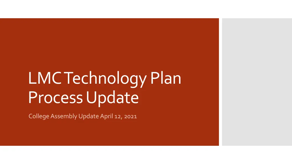 lmc technology plan process update n.w