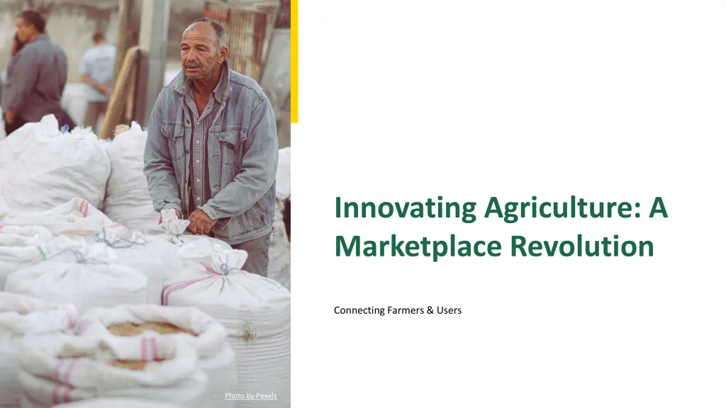 innovating agriculture a marketplace revolution n.w