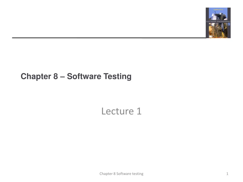 chapter 8 software testing n.w