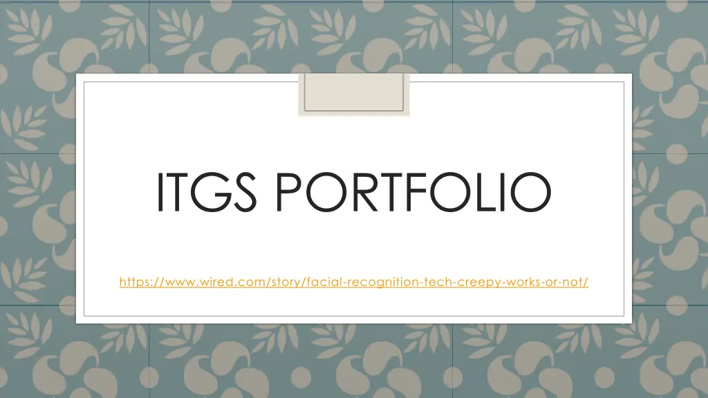 itgs portfolio n.w