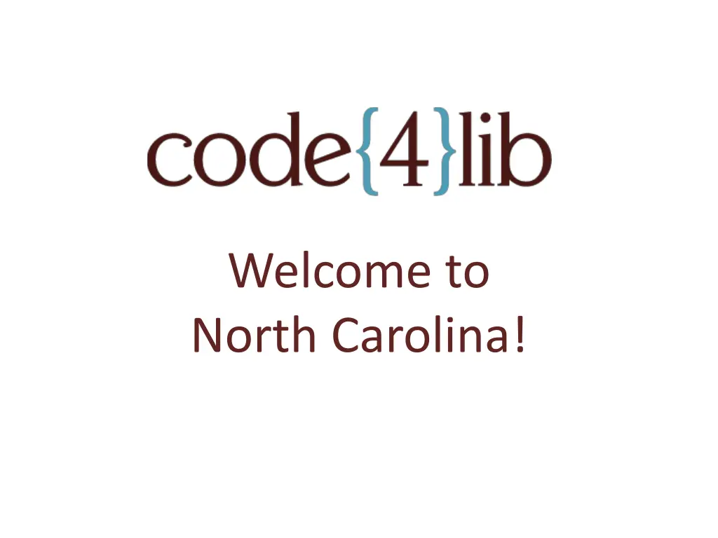 welcome to north carolina n.w