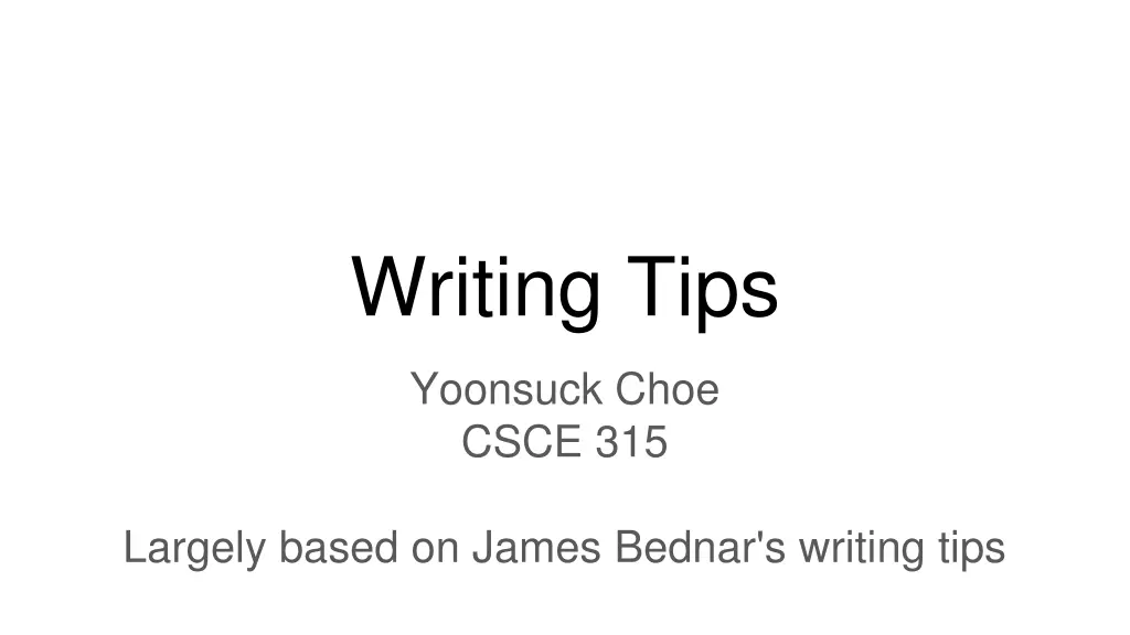 writing tips n.w