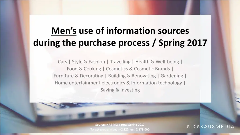 men s use of information sources during n.w
