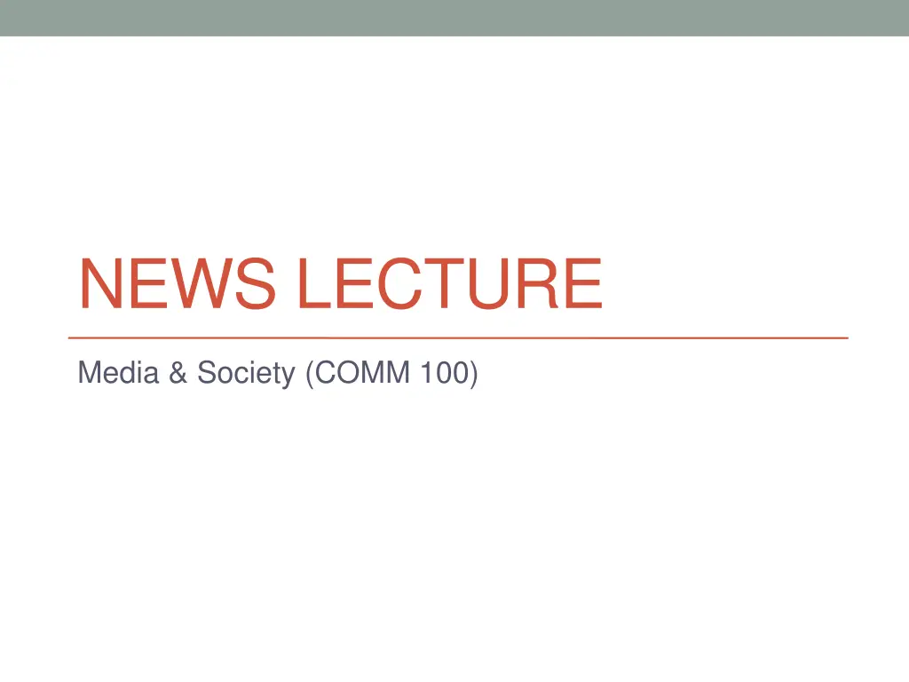 news lecture n.w