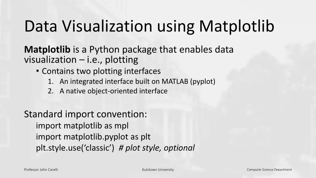 data visualization using matplotlib n.w