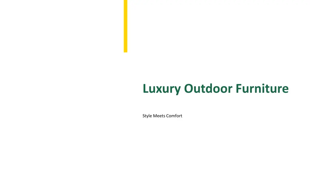 luxury outdoor furniture n.w