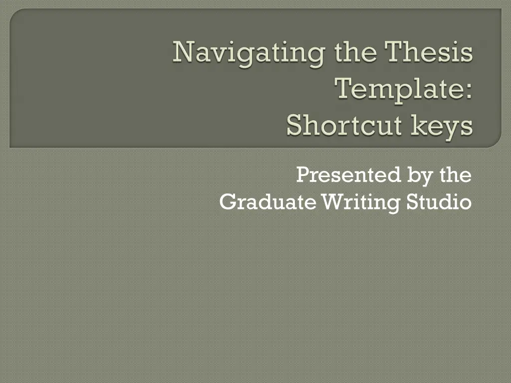 presented by the graduate writing studio n.w