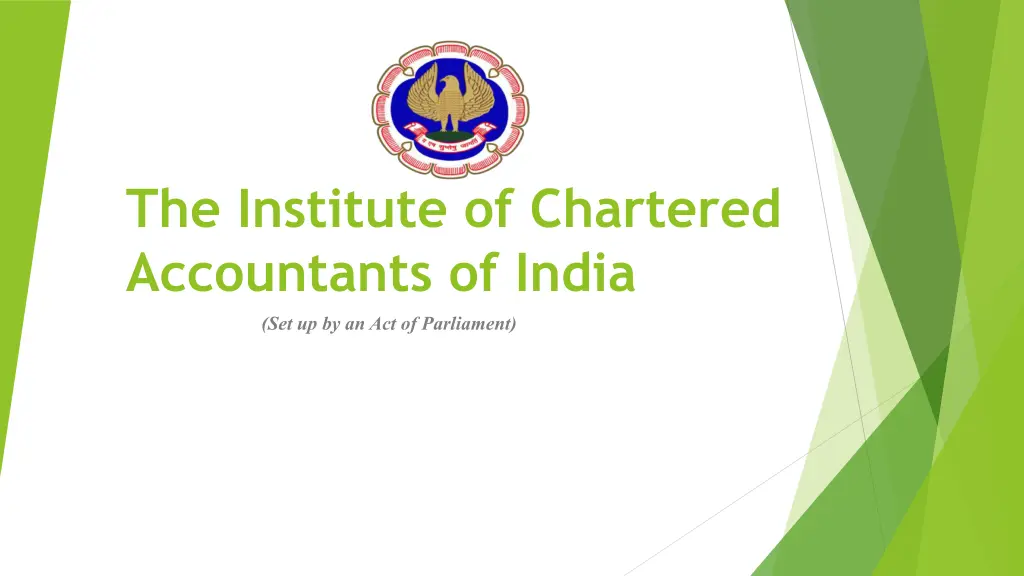 the institute of chartered accountants of india n.w