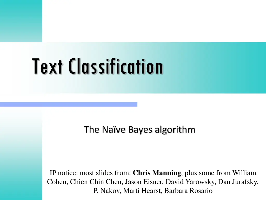text classification n.w