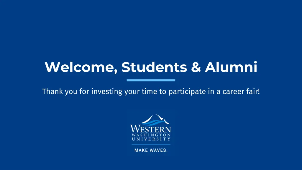 welcome students alumni n.w
