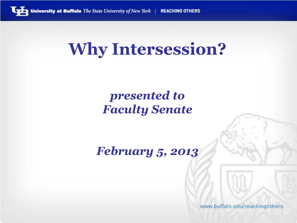 why intersession n.w