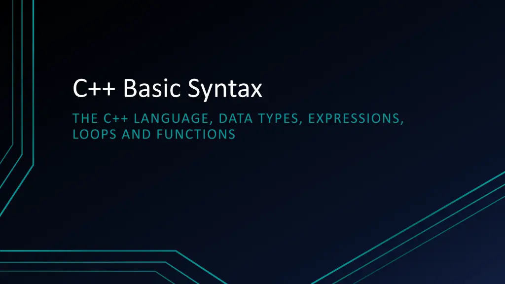 c basic syntax n.w