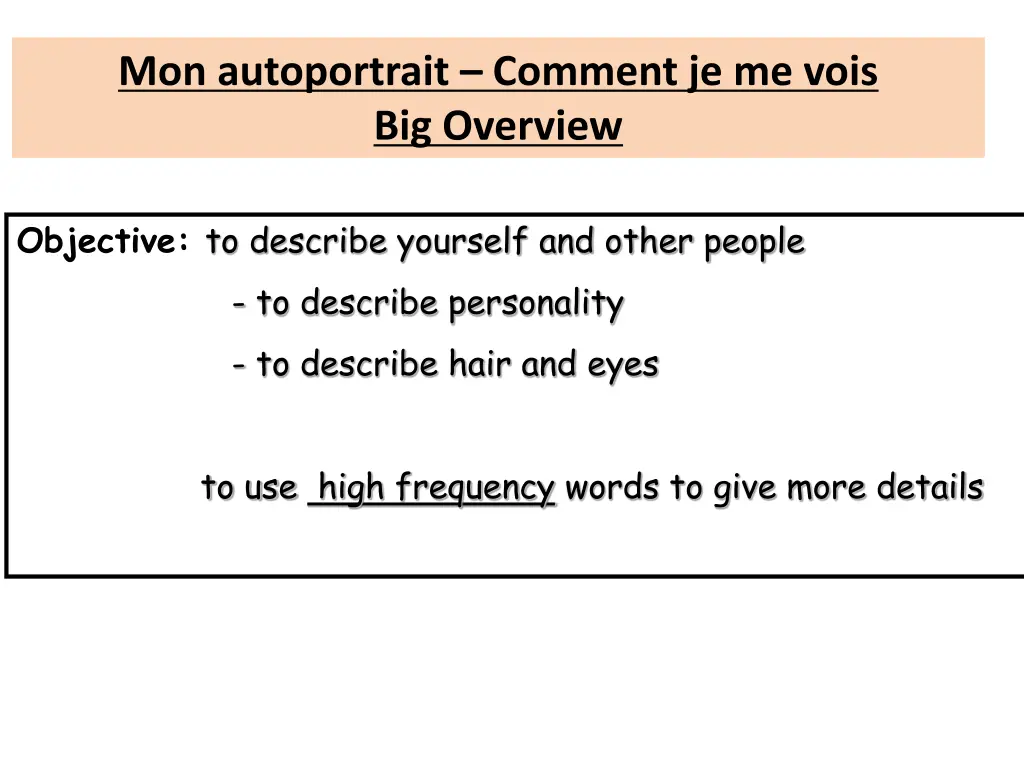 mon autoportrait comment je me vois big overview n.w