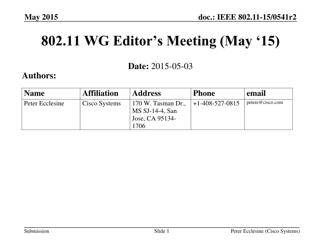 may 2015 n.w