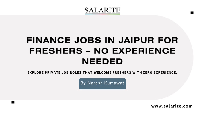 Finance Jobs in Jaipur for Freshers – No Experience Needed
