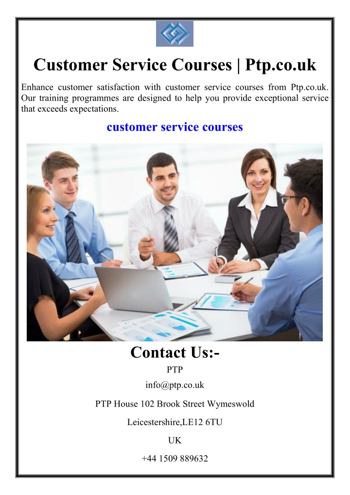customer service courses ptp co uk n.w