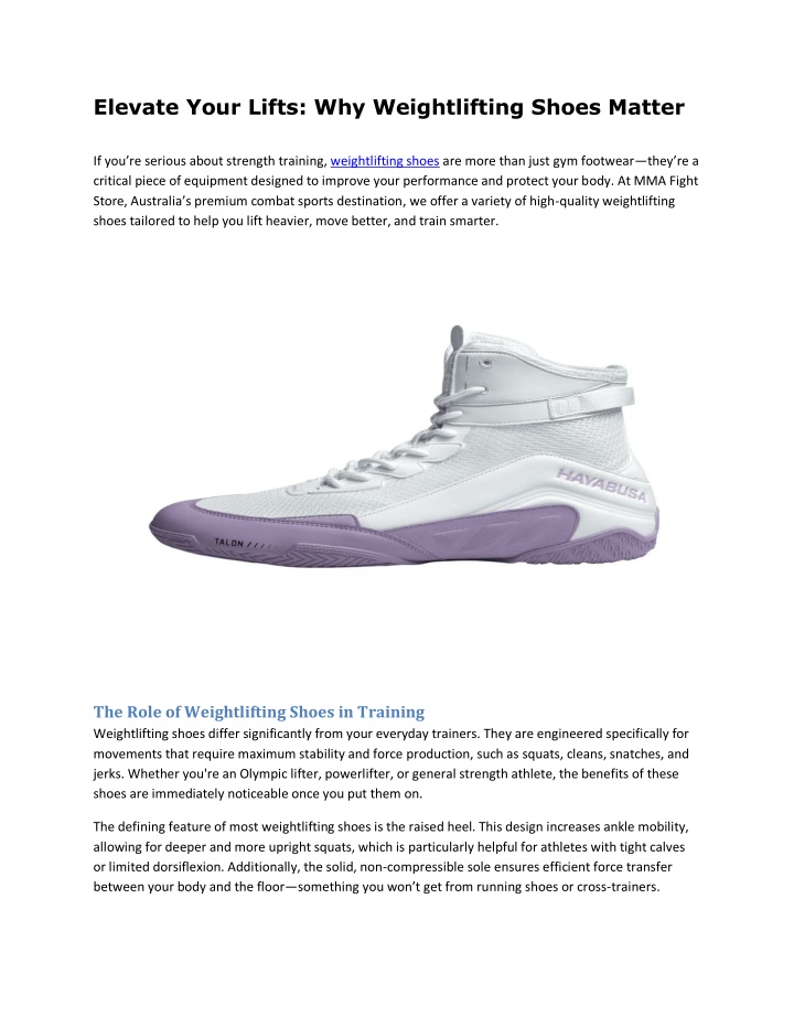 elevate your lifts why weightlifting shoes matter n.w