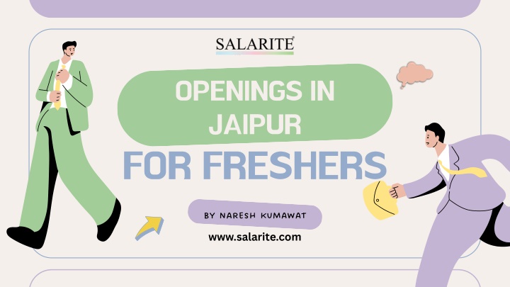 openings in jaipur for freshers n.w