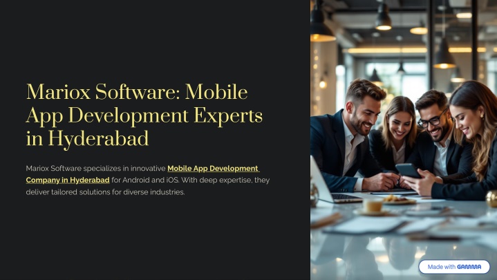 mariox software mobile app development experts n.w