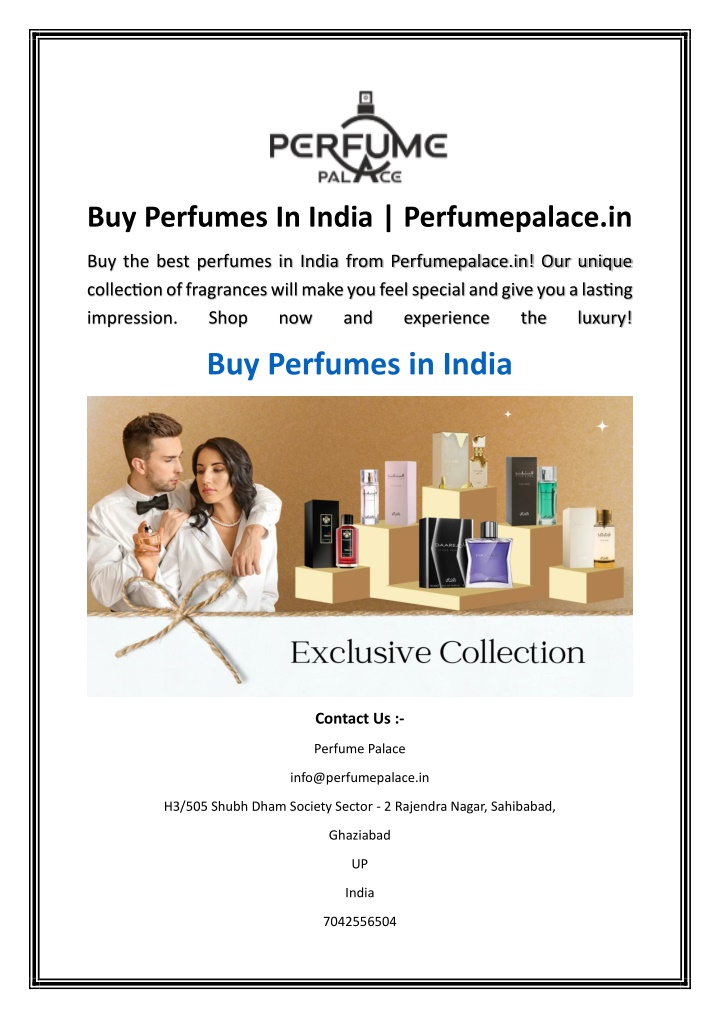 buy perfumes in india perfumepalace in n.w