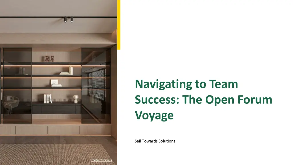 navigating to team success the open forum voyage n.w