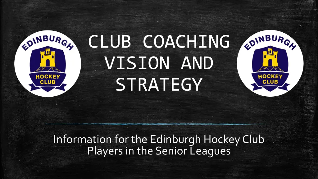 club coaching vision and strategy n.w