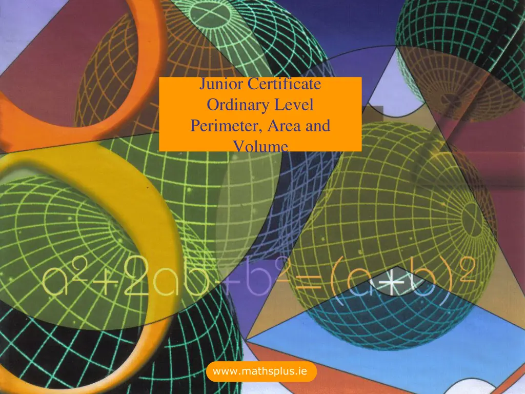 junior certificate ordinary level perimeter area n.w