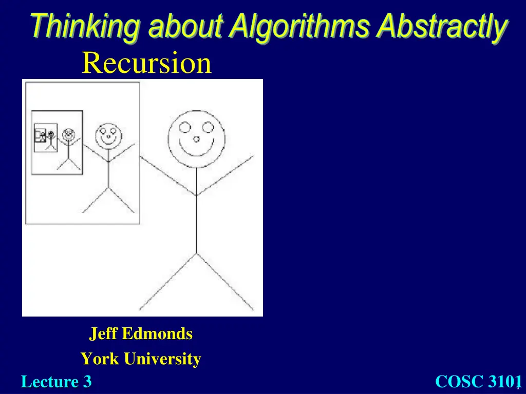 thinking about algorithms abstractly n.w