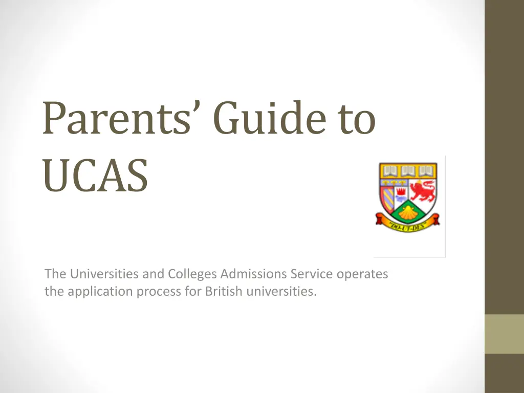 parents guide to ucas n.w