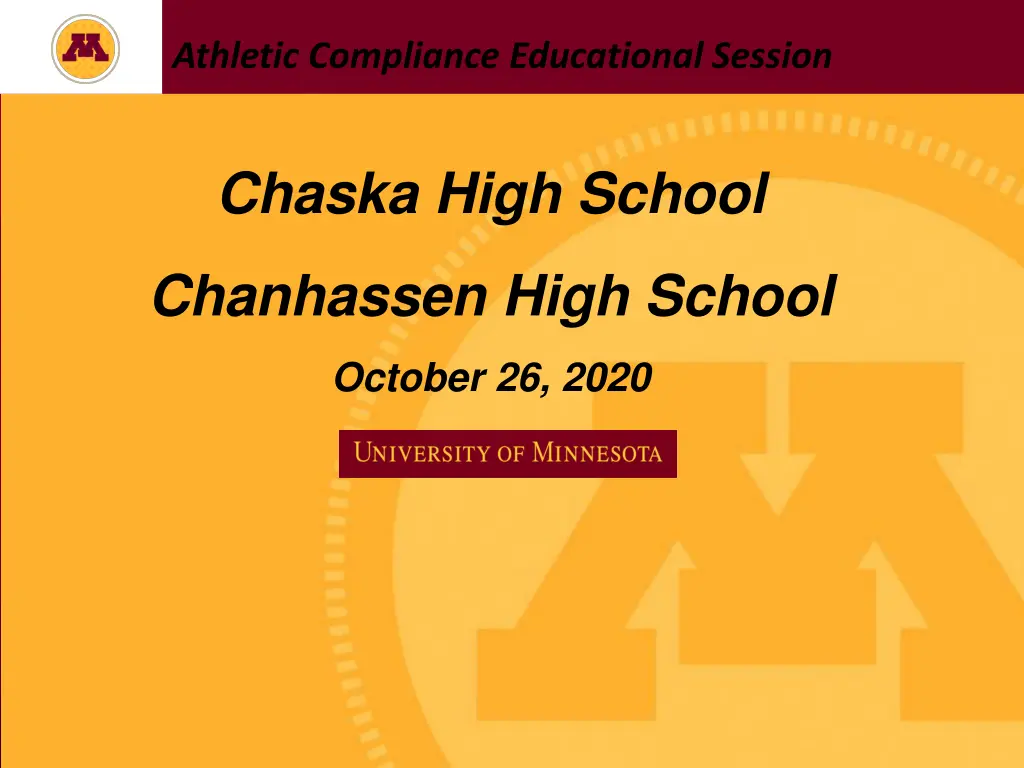 athletic compliance educational session n.w