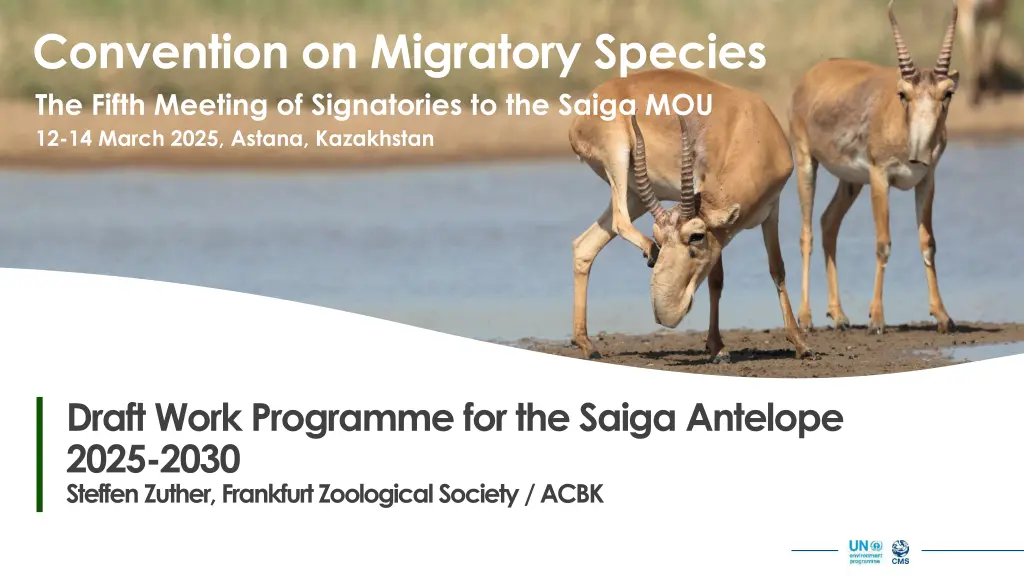 convention on migratory species the fifth meeting n.w