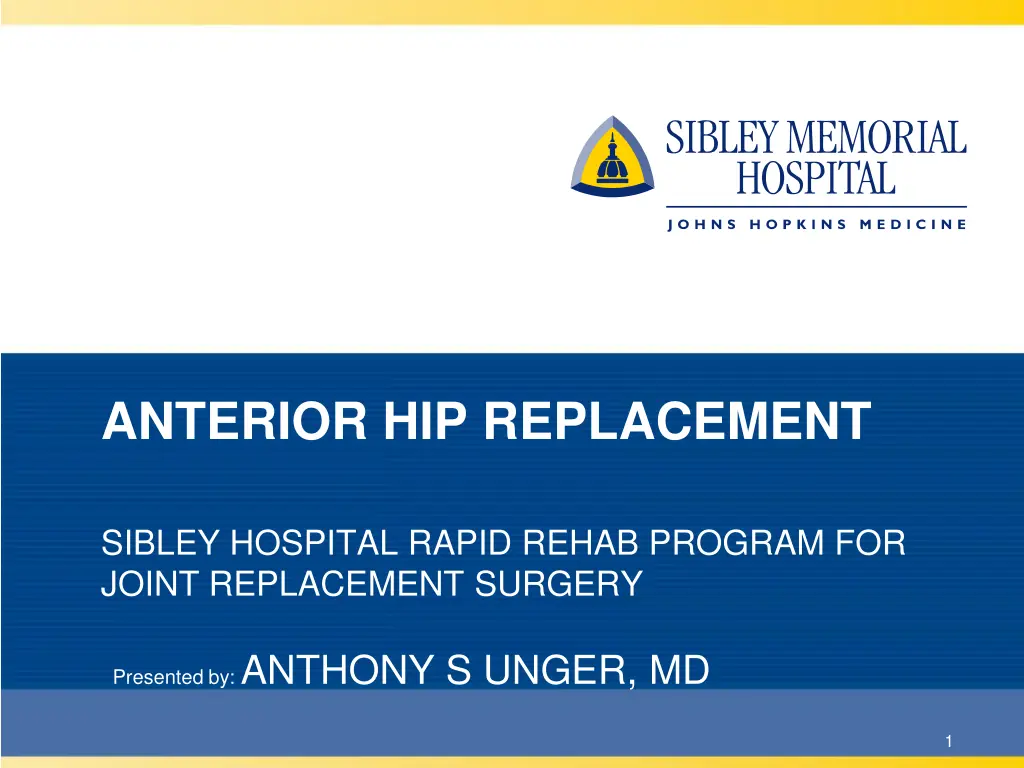 anterior hip replacement n.w