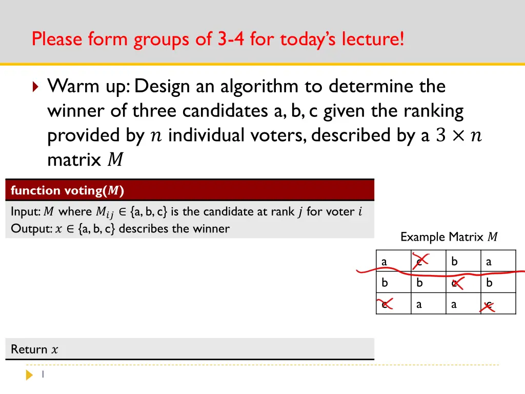 please form groups of 3 4 for today s lecture n.w